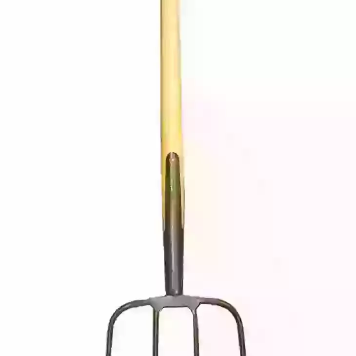 Manure Fork 4 Tine Wooden T Handle